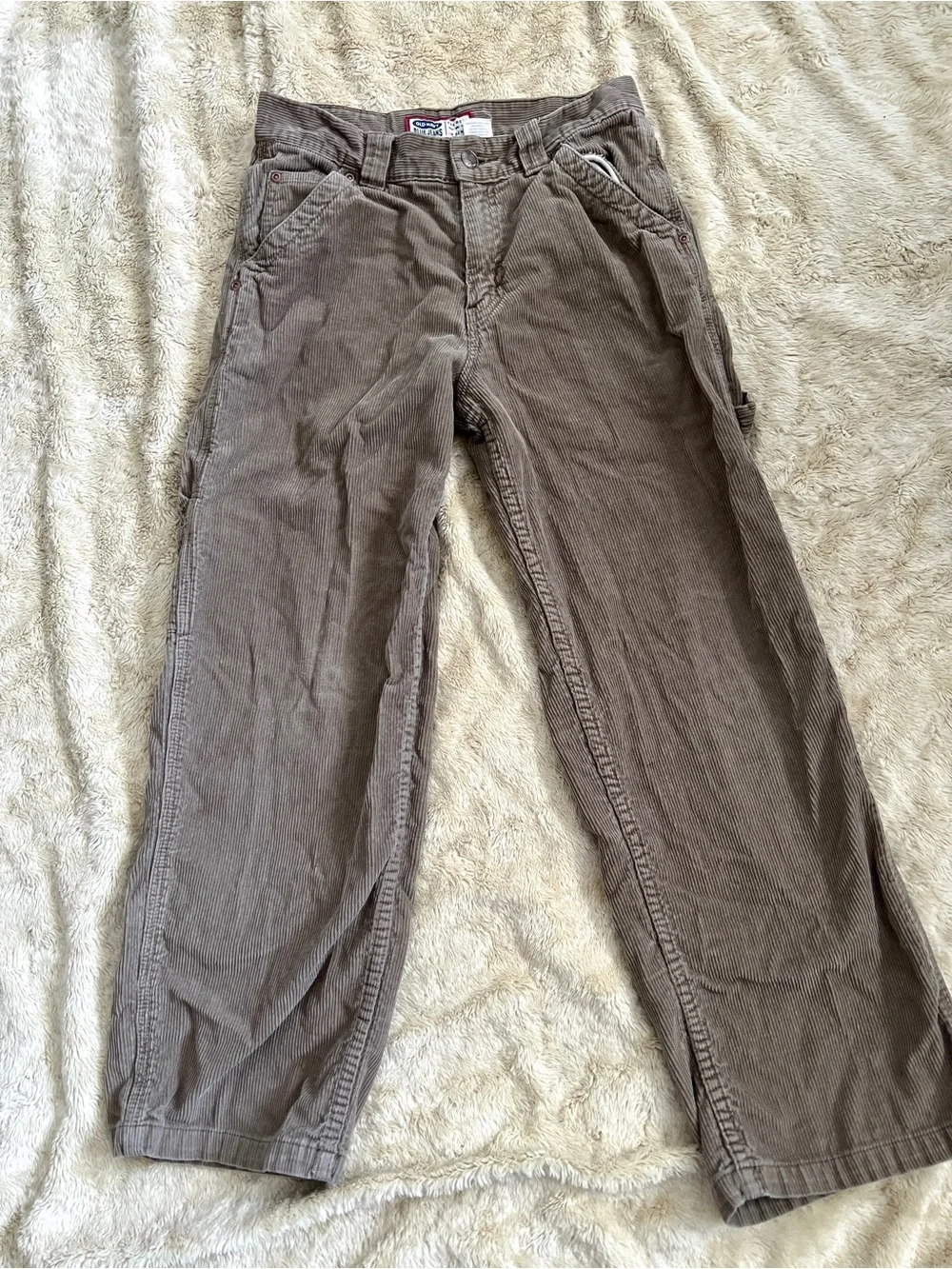 OLD NAVY Girl's Retro Brown Corduroy Pants Size 12